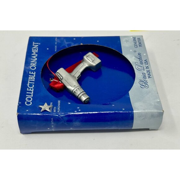 Gloria Duchin Collectible Ornament Set Pewter Drill & Socket Wrench - Red Ribbon - Picture 8 of 8